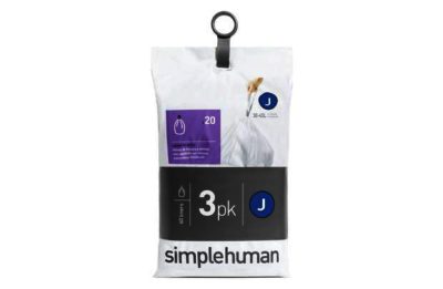 simplehuman - Bin Liner Code J 3 x 20 Pack 60 Liners simplehuman - Bin Liner Code J 3 x 20 Pack 60 Liners